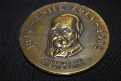 Mdaille bronze Emile ZOLA