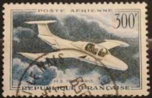 Timbre poste France poste aerienne MS 760 Paris Num YT 35