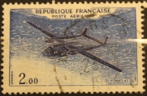 timbre france poste arienne noratlas 2.00 f num YT 38A