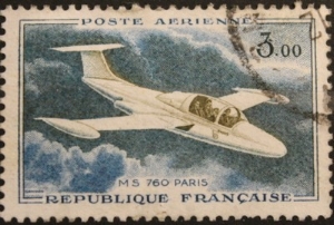 Timbre poste arienne MS 760 PARIS - 3.00F - Num YT 39