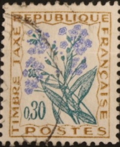 timbre taxe france 0,30f num YT 99
