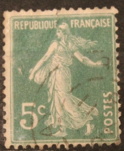 Timbre Poste France 5C num YT 137