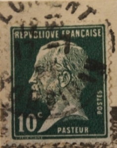 Timbre 10c Pasteur Vert Y.T. 170