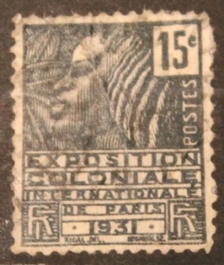 Timbre Poste France expostion coloniale Internationale Paris 1931 15C num YT 270