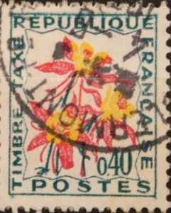 Timbre Taxe France YT 100 40c 1971
