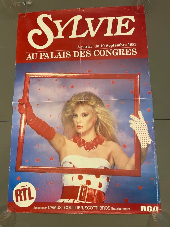 Affiche sylvie vartan palais des congres 1983