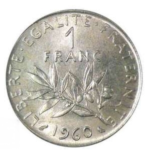 1 Franc semeuse nickel