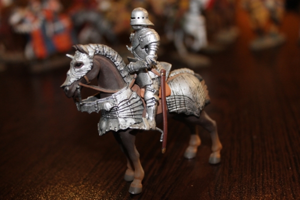 soldat plomb chevalier cavalier du moyen age chevalier gothique allemand XVe sicle