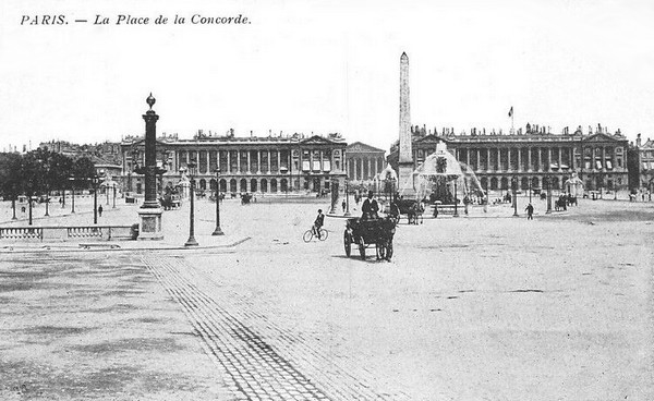Carte Postale Ancienne Paris la place de la Concorde